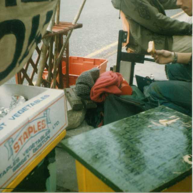 Non-Stop Picket infrastructure, Spring 1989 (Source: Gavin Brown)